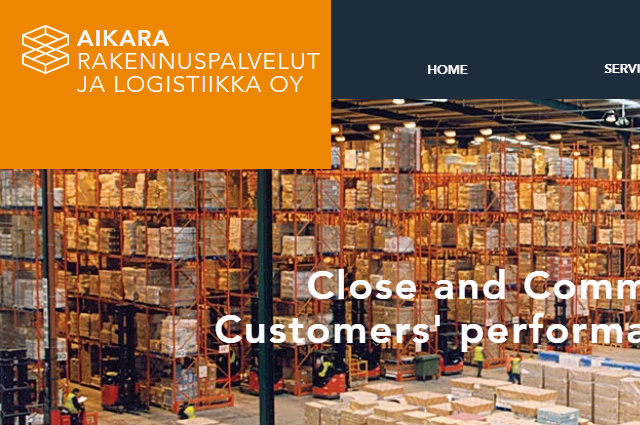 Un site web concu et develope par Digital Fingers pour AIKARA, une compagnie de construction basee en Finlande