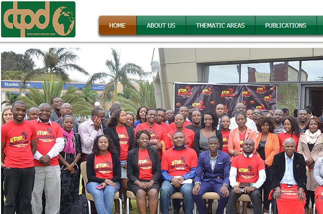Site web developé par Digital Fingers pour le CENTRE FOR TRADE POLICY DEVELOPMENT a Lusaka, Zambie