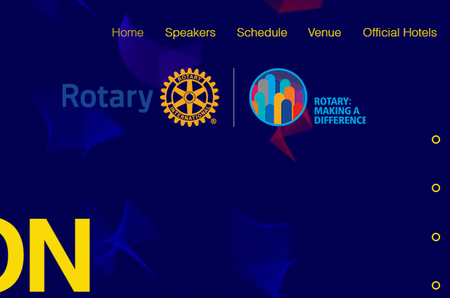 Un site web developé par Digital Fingers pour le District 9210 du Rotary Club International